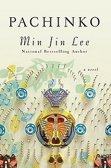 Book cover of Pachinko by Min Jin Lee for book review