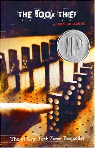 Book cover of The Book Thief by Markus Zusak for book review